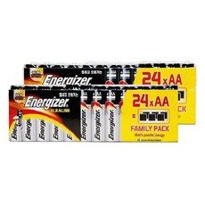 에너자이저 알카라인 패밀리팩 AA 건전지, 2개, 24개입