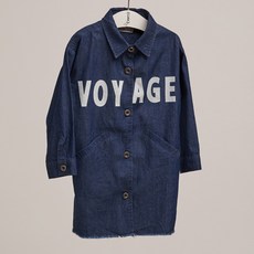 WISHKIDS 兒童長版牛仔襯衫