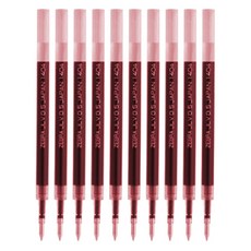 제브라 사라사 드라이 전용 리필심 JLV 0.4mm, 레드, 10개