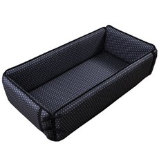 포그망 3D매쉬 아기침대, 크로스 네이비