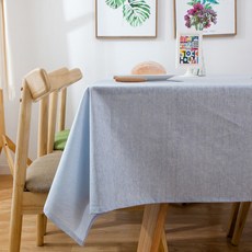 ECODY 素色餐桌布, 淺藍, 120 x 160 厘米
