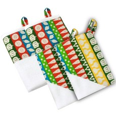 도트레코드 D타입 고리핸드타올 세트 칼라당그니 A2 2p + B2 2p, 혼합 색상, 1세트