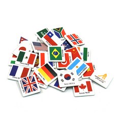 노리터프로젝트 만국기 자석교구, 혼합 색상, 1개