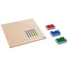 Nienhuis Montessori 平方根板學習教具 小, 混色, 1個
