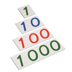 Nienhuis MONTESSORI 號碼牌1-1000學習輔助架, 混色