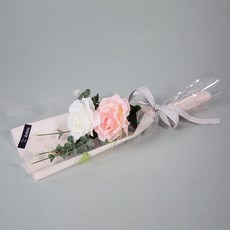 ASPASIA Melanie 雙花束人造花, 粉紅色, 1個