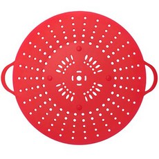 퍼스트리빙 실리콘 찜기 레드, 24.2cm, 1개