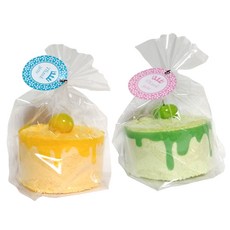 2A產業 水果迷你蛋糕廚房毛巾 30 x 40 cm, 黃色, 綠色, 2個