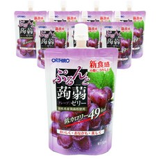 오리히로 곤약젤리 포도맛, 130g, 8개