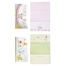 Fog 蝴蝶祝賀感謝信封 + 鑲嵌 2 套, 混色, 2套