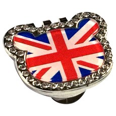 Golf it 熊系列頭型高爾夫球標 X725, 英國國旗, 1個