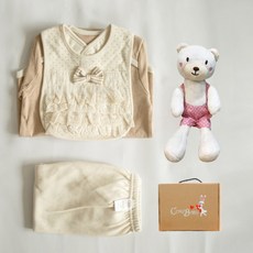 코니베이비 여아 오가닉 백일선물 백설공주 3종 + 꼬마곰베베 애착인형