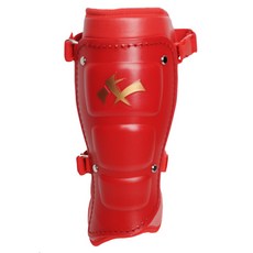 NINE 右打者棒球護腳 NFG-6007, 全紅色