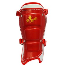 NINE 右打者棒球護腳 NFG-6001, 紅色+白色