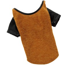 ECODY 拼色寵物衣服, 棕色