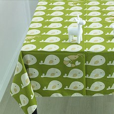 Noland 鯨魚桌布, 110 x 130 cm, 綠色