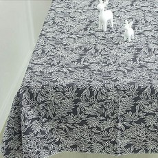 Noland 葉子桌布, 深灰色, 110 x 110 cm