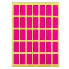 블루마토 컬러 사각 라벨 스티커 2, A(분홍), 10개입, 4개
