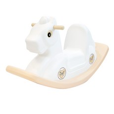 아이팜 화이트포니 흔들말, 화이트 + 베이지, 1개