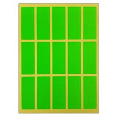 블루마토 컬러 사각 라벨 스티커 2, B(초록), 10개입, 4개