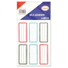 Bluemato 方形標籤貼紙 16 10入, 紅色, 藍色, 綠色, 8個