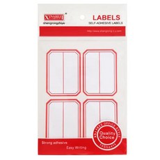 Bluemato 方形標籤貼紙 10 10入, 紅色, 8入