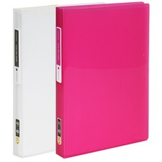 ECO Chungwoon 彩色芯片透明文件夾 40張 A5, 隨機出貨, 2入