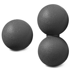 룸드 넌슬립 라크로스볼, 블랙(마사지볼 + 땅콩 마사지볼), 1개
