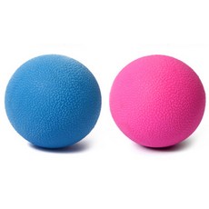 룸드 넌슬립 라크로스볼 마사지볼 2p, 핑크, 블루