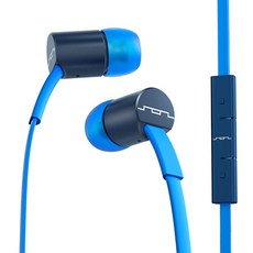 SolRepublic JAX IE 3버튼 이어폰 SOL-EP1111, SOL-EP1111BL, 블루