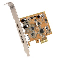 넥스트 USB3.1 & Displat Port Alt Mode PCI Express Host Card with Dual USB Type-C 그래픽 확장카드, SUNIX-UPD2018-B