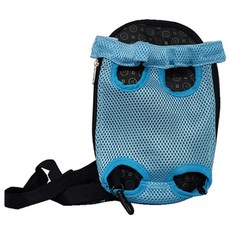 블럭마트 애견 고양이 앞가방/백팩레이스, 블루, 1개