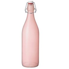 보르미올리 기아라 유리용기 파스텔 핑크, 1L, 1개