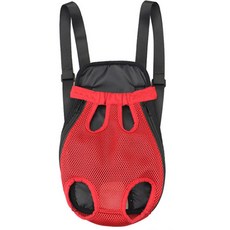 블럭마트 반려동물 앞가방, 레드, 1개