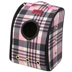Redpuppy 外出格紋寵物包, 檢查粉紅色, 1個