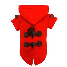퍼피엔젤 강아지 뿌끼 더플 코트, 337 RED, 1개