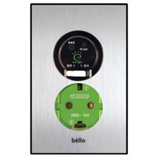 bello 備用電源自動關閉 1 孔插座銀色, 1個