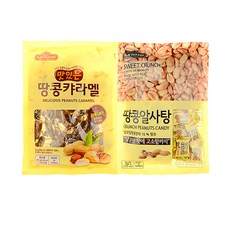 일광제과 맛있는땅콩캬라멜 270g + 땅콩알사탕 280g, 1세트