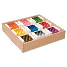 Nienhuis MONTESSORI 孩童色板玩具 63入+收納盒, 混色