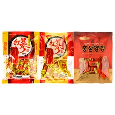 일광제과 고려홍삼제리 280g + 고려홍삼캔디 300g + 홍삼양갱 250g, 1세트