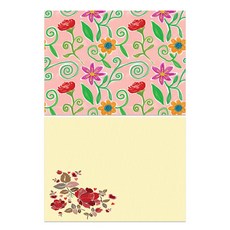 Roem Design 矽膠餐墊 花園 + 玫瑰, 385 x 285 mm, 混合顏色