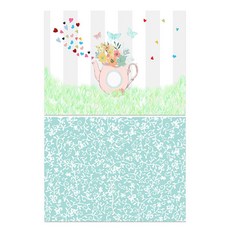 ROEM DESIGN 矽膠餐墊 花瓶 + 莖圖案, 混合顏色, 385 x 285 mm, 2個