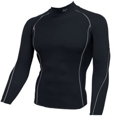 NINE 男款刺繡彈性內襯上衣