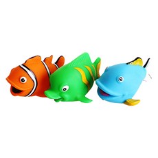 썬앤베이비 신생아용 목욕물총놀이 물고기 3종, 혼합 색상, 1개