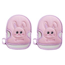 마이래빗 유아용 토끼 목욕 손타올, 핑크, 2개