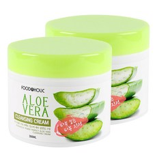 푸드어홀릭 파워 퍼펙트 알로에 베라 클렌징 크림, 300ml, 2개입