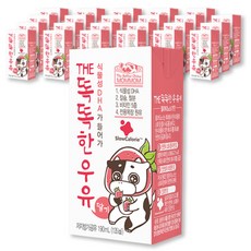 맘맘 식물성 DHA 더 똑똑한 우유 190ml, 딸기