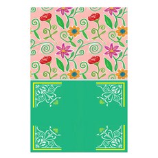 羅恩設計 矽膠餐墊 花園 + 康乃馨, 2, 385 x 285 mm, 2個