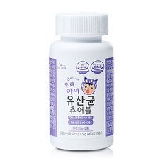 더데이 우리아이 유산균 츄어블, 1개, 60정