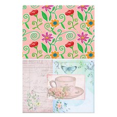 Roem Design 矽膠餐墊組, 花園, 一杯的悠閒, 385 x 285 mm, 2個